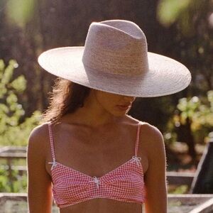 Lack of Color Palma Wide Fedora Palm Leaf Straw Summer Hat